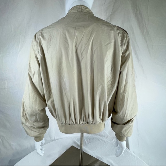 Members Only Men’s 80’s Vintage Worn Condition Beige Windbreaker Zipper Jacket - Picture 4 of 13